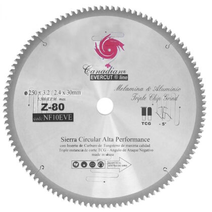 10" (250mm) Z-80   EVERCUT  NF10EVE